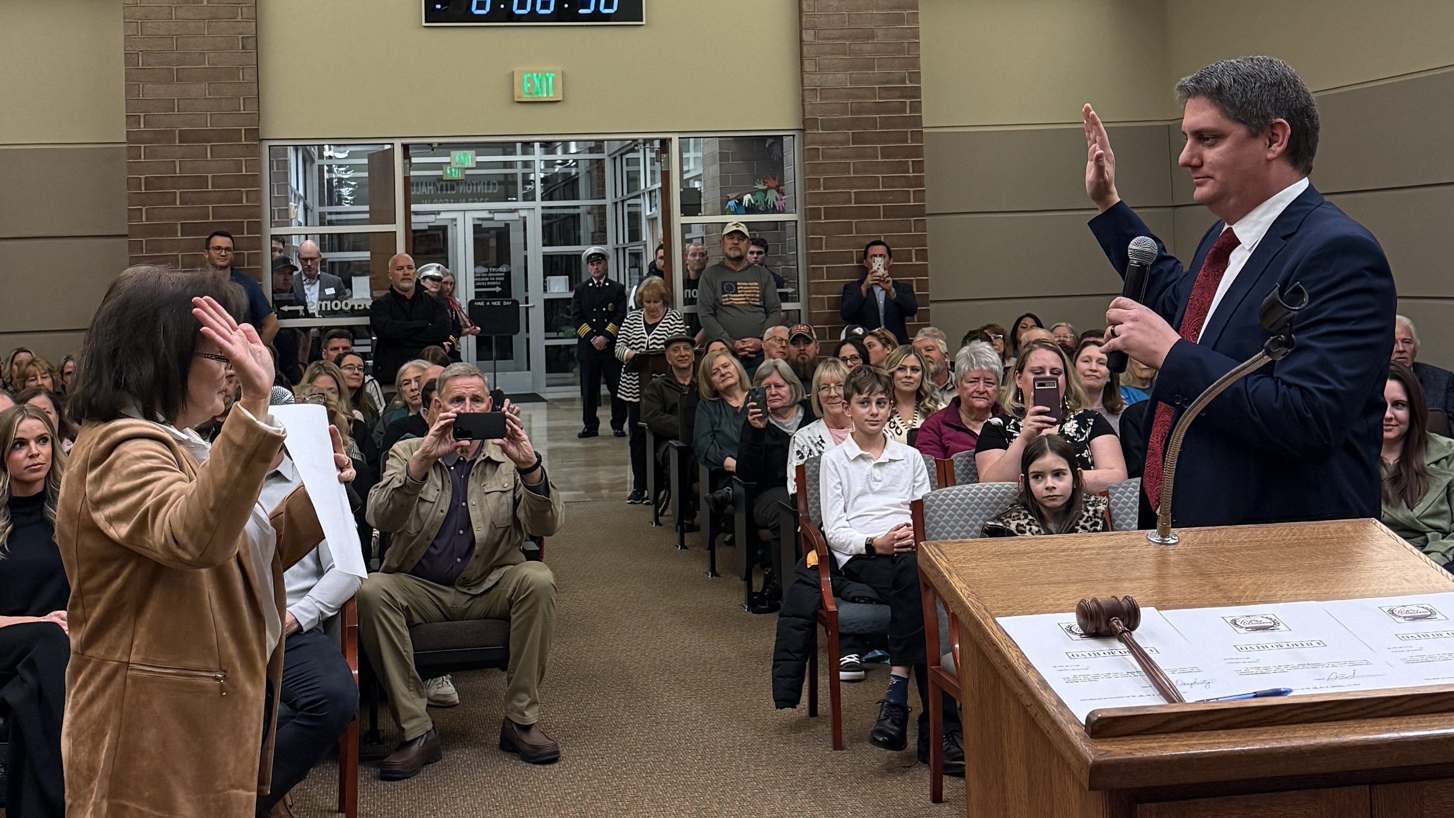 Swearing in ceremony